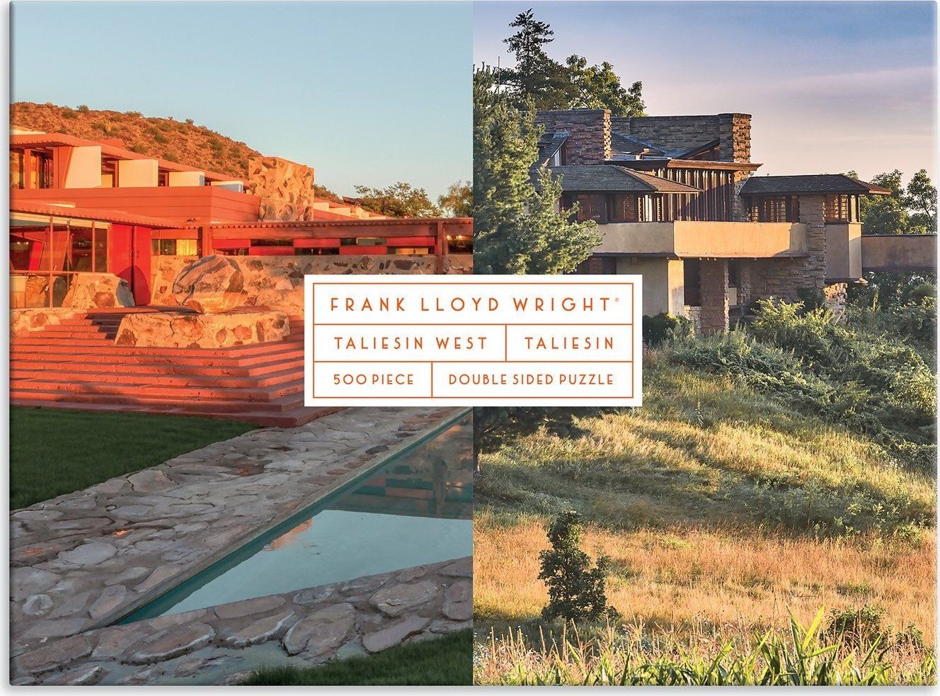 GALISON Oboustranné puzzle Frank Lloyd Wright: Taliesin a Taliesin West 500 dílků - obrázek 8