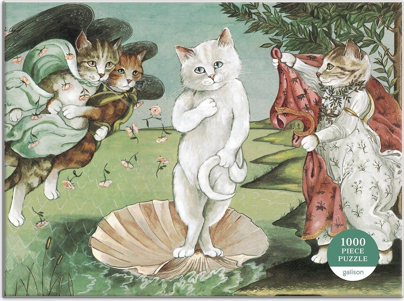 GALISON Puzzle Meowsterpiece: Zrození Venuše 1000 dílků - obrázek 3
