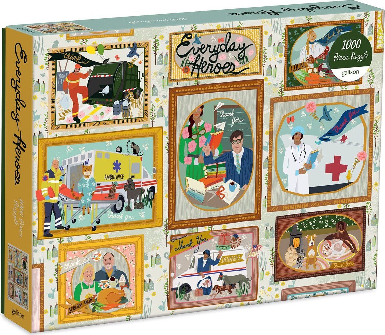 GALISON Puzzle Každodenní hrdinové 1000 dílků - obrázek 1
