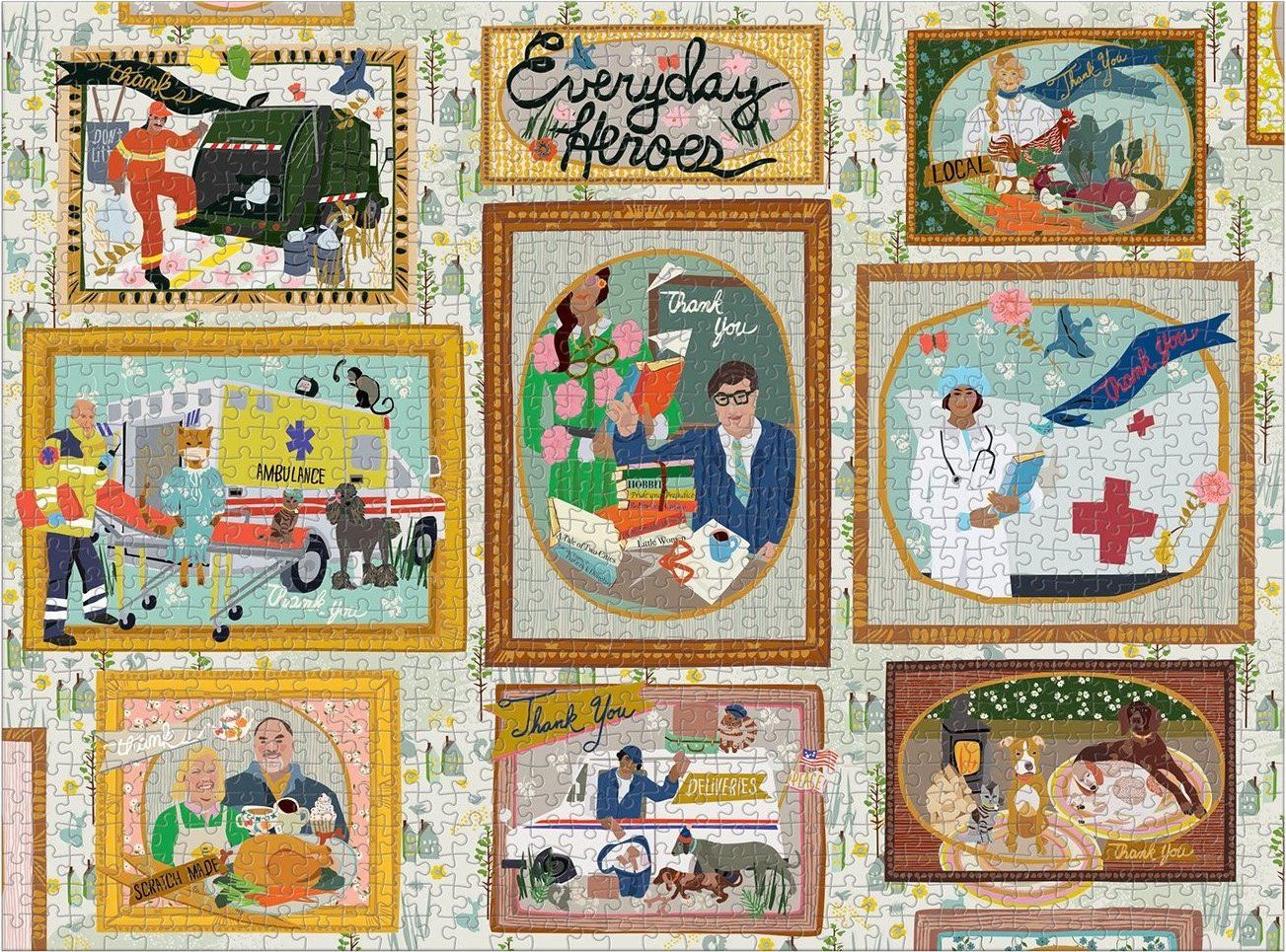 GALISON Puzzle Každodenní hrdinové 1000 dílků - obrázek 4
