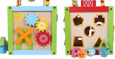 ECO TOYS Dřevěná edukační kostka  ECO TOYS - obrázek 2