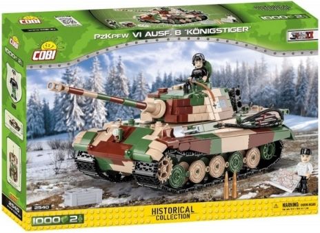 Cobi 2540 II WW Panzer VI Tiger Ausf. B Konigstiger, 1000 k, 2 f - obrázek 1