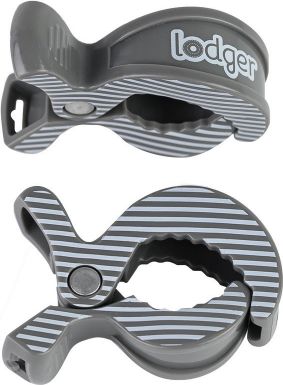 Lodger Swaddle Clip print 2balení Carbon-Stripe - obrázek 1