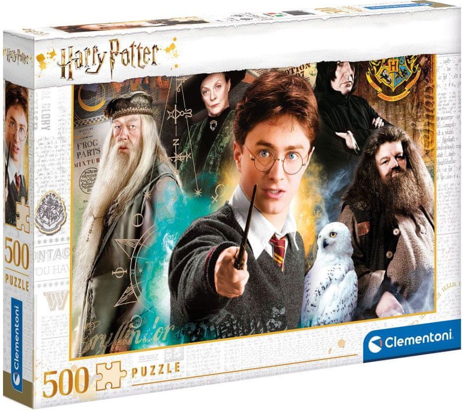 CurePink Puzzle Harry Potter: Harry v Bradavicích 500 dílků (49 x 36 cm) - obrázek 1
