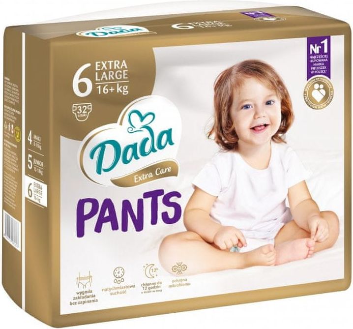Dada Pants Extra Care 6 Extra Large, 16+ kg, 32 ks - obrázek 1