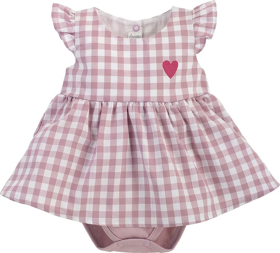 Pinokio Šaty s body bez rukávů Sweet Cherry Pink - obrázek 1