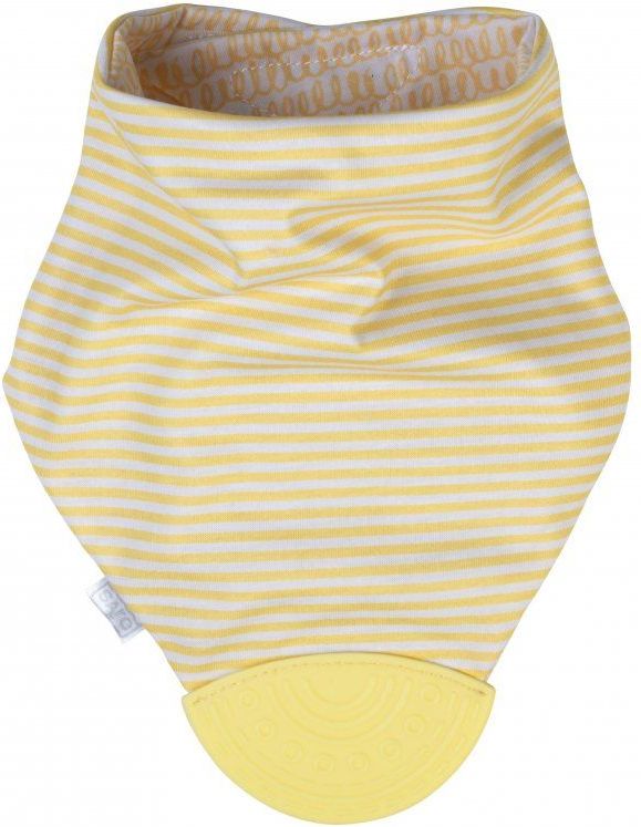 Saro Baby Oboustranný slintáček s kousátkem Yellow 2021 - obrázek 1