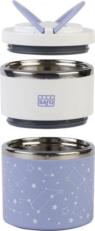 Saro Baby Nerezová termoska na jídlo 820 ml Grey 2021 - obrázek 2