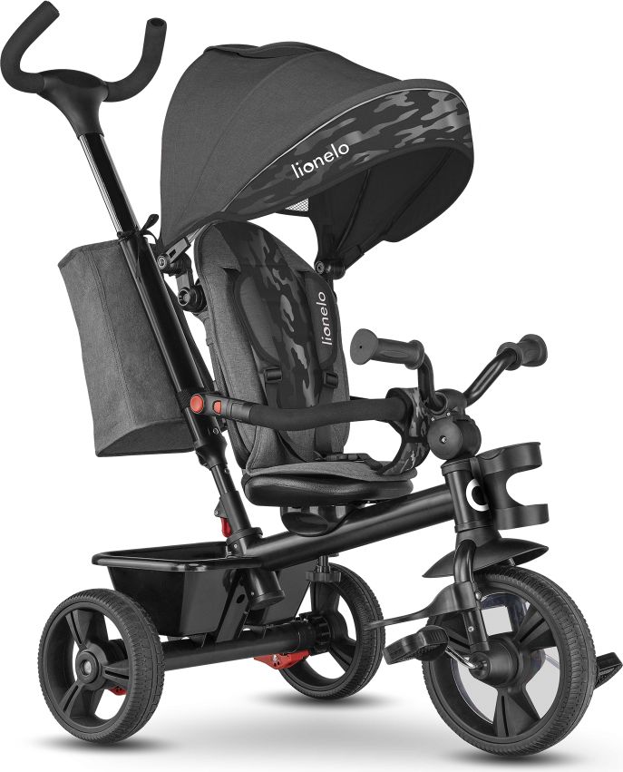 Lionelo Tříkolka Haari 2v1 Grey 2021 - obrázek 1