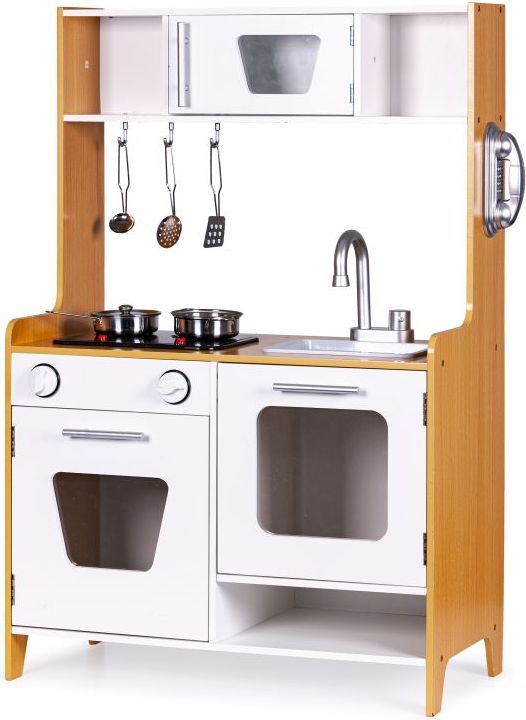 Mamido  Dětská dřevěná kuchyňka s kovovým vybavením - obrázek 1