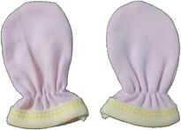 Rukavice kojenecké bavlna - LEM růžové - vel.0-4měs. - obrázek 1