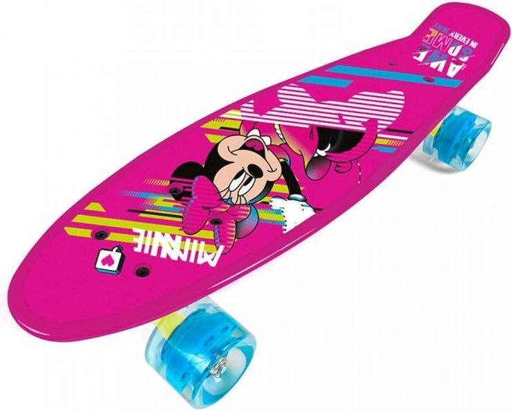 SEVEN Skateboard fishboard Minnie pink PP tvrzený polypropylen, 55x14,5x9,5 cm - obrázek 1