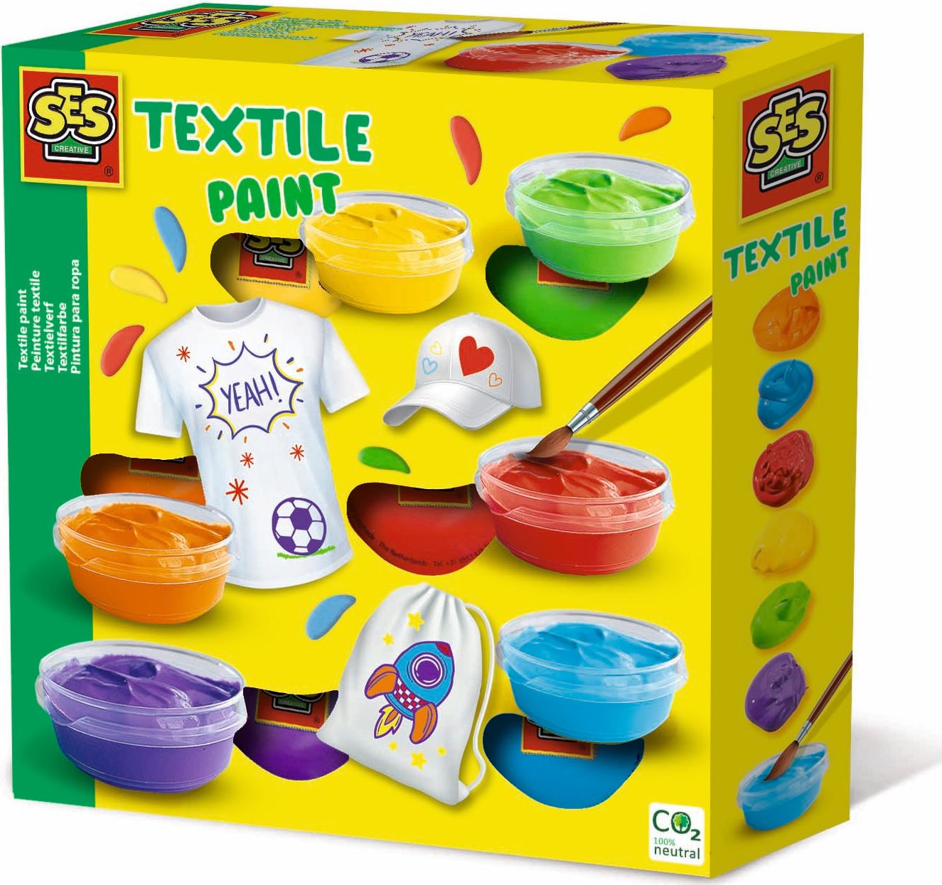Ses Creative barvy na textil 6ks kreativní set v krabici - obrázek 1