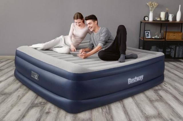 Bestway 67692 Semišová nafukovací matrace TRITECH s el. Pumpou 203 x193 x 56 cm - obrázek 4