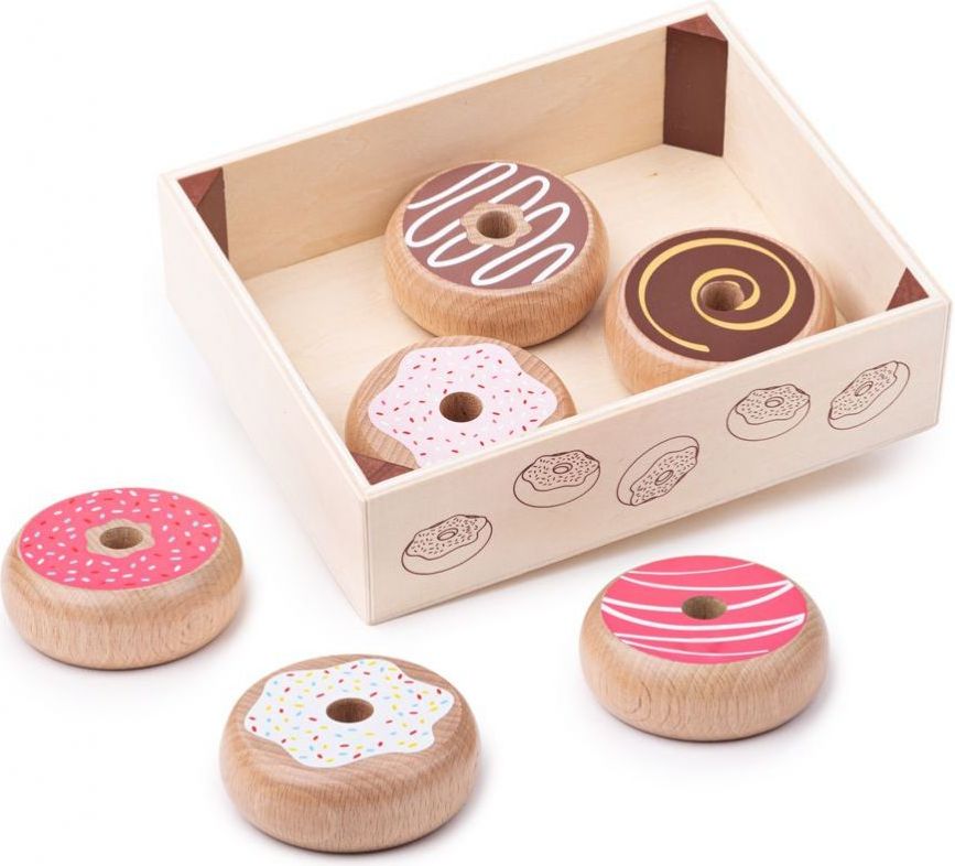 Bigjigs Toys Krabička s donuty Bigjigs Toys - obrázek 1