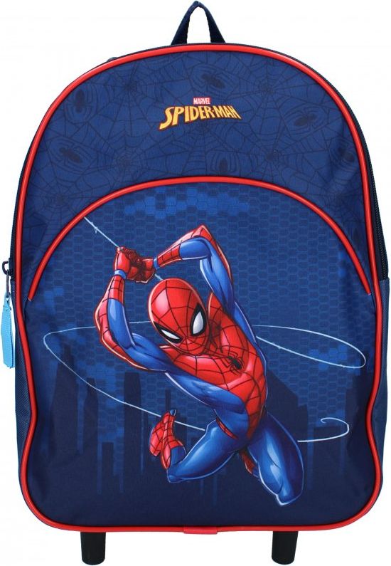 Vadobag · Dětský / chlapecký cestovní kufr na kolečkách - trolley Spiderman - 8L - obrázek 2