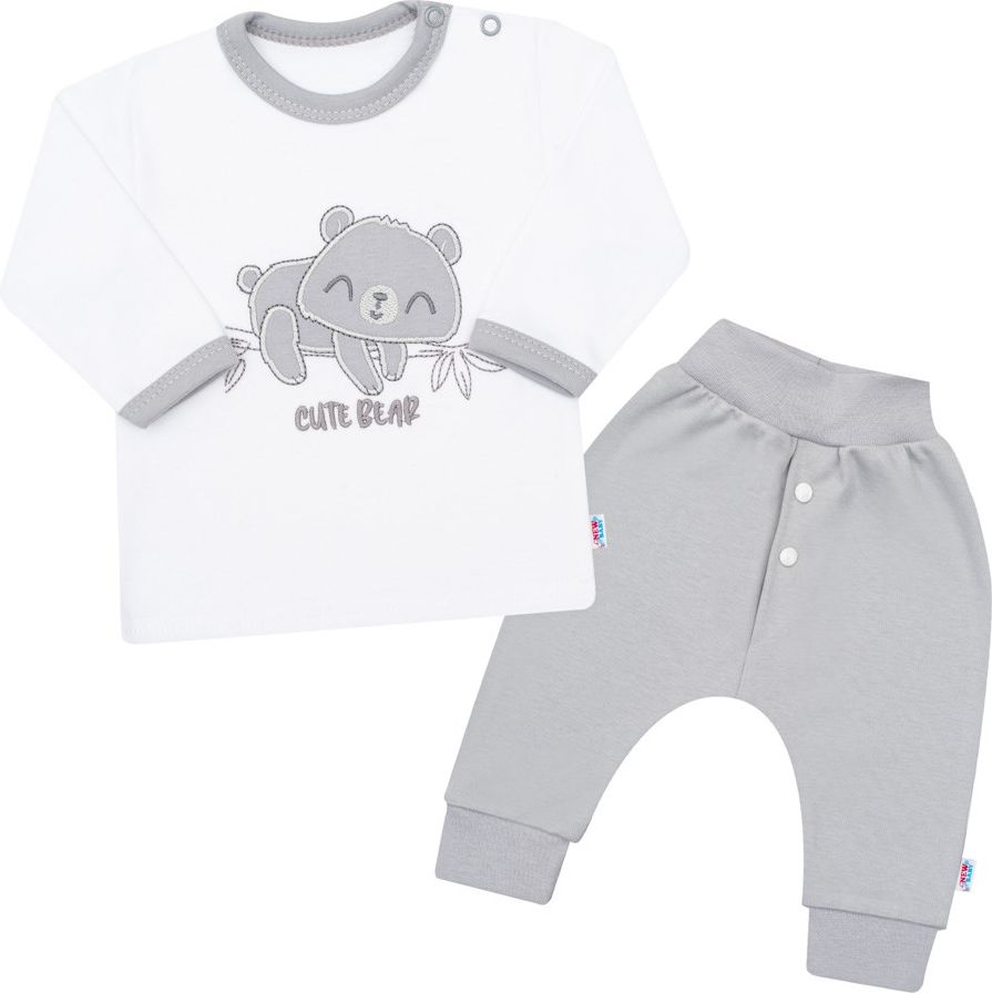 2-dílná kojenecká bavlněná soupravička New Baby Cute Bear 56 (0-3m) - obrázek 1