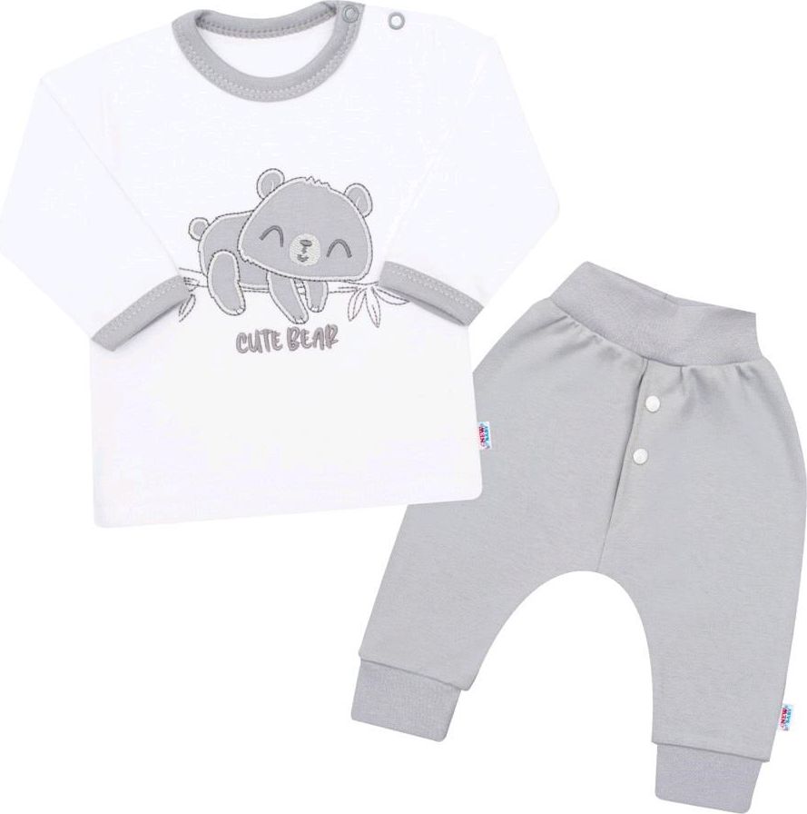 2-dílná kojenecká bavlněná soupravička New Baby Cute Bear 62 (3-6m) - obrázek 1
