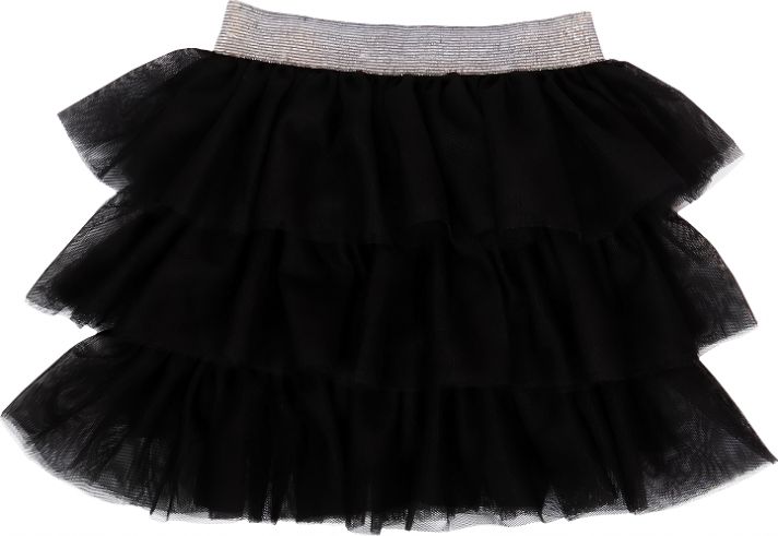 Mamatti Mamatti Kojenecká tylová sukně, Princezna Puntík - černá s šedým pasem - obrázek 1
