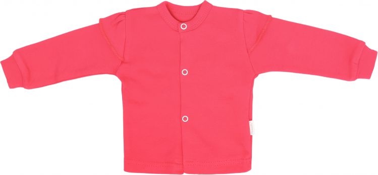 Mamatti Mamatti Novozenecká bavlněná košilka, kabátek, Myška - tm. růžová, vel. 62 - obrázek 1