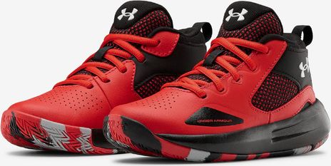 Pre-School UA Lockdown 5 Basketball Tenisky dětské Under Armour | Černá Červená | Chlapecké | 32 - obrázek 2