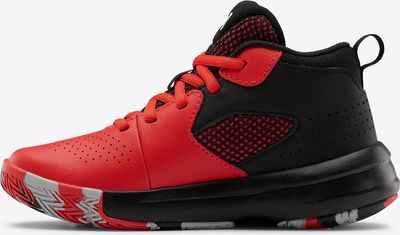 Pre-School UA Lockdown 5 Basketball Tenisky dětské Under Armour | Černá Červená | Chlapecké | 32 - obrázek 3