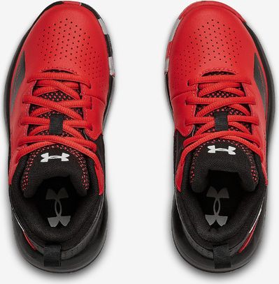 Pre-School UA Lockdown 5 Basketball Tenisky dětské Under Armour | Černá Červená | Chlapecké | 32 - obrázek 4
