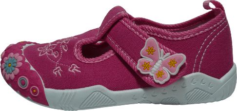 V+J dívčí plátěné sandály 131-0055-U1_3 25 růžová - obrázek 1