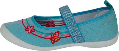 Slobby dívčí plátěné sandály 131-0060-T1_1 23 modrá - obrázek 1