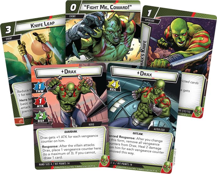 FFG Marvel Champions: Drax Hero Pack - obrázek 2