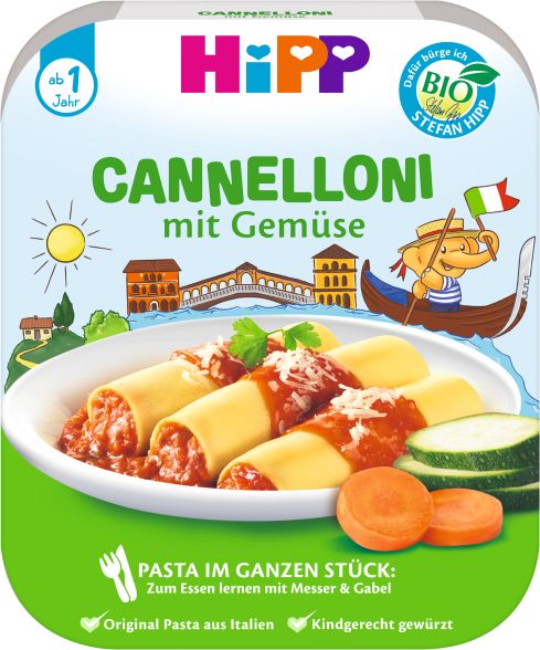 HiPP BIO Cannelloni se zeleninou od 1 roku, 250 g - obrázek 1