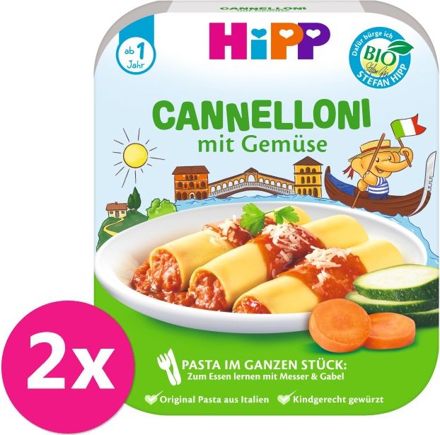2x HiPP BIO Cannelloni se zeleninou od 1 roku, 250 g - obrázek 1