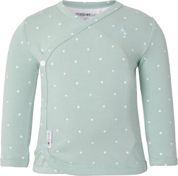 NOPPIES Košilka dětská Anne s dlouhým rukávem Grey Mint vel. 50 - obrázek 1