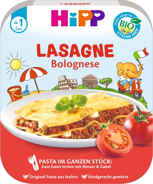 HiPP BIO Boloňské lasagne od 1 roku, 250 g - obrázek 1