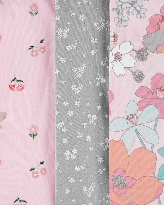 CARTER'S Body krátký rukáv Floral Pink dívka LBB 5 ks 18 m/vel. 86 - obrázek 2