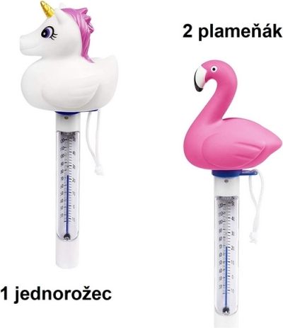 Bestway 58595 Bazénový teploměr plameňák/jednorožec - obrázek 1