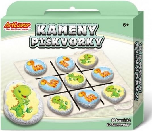 Kameny/piškvorky Dinosauři kreativní sada