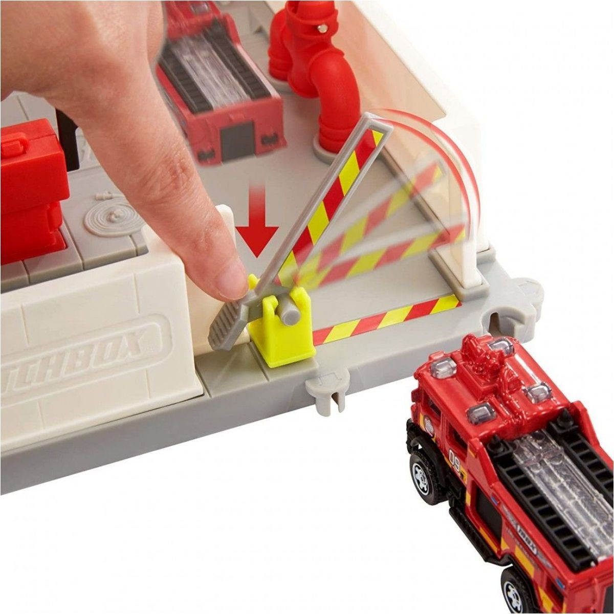 Matchbox Auto Hasičská stanice se světly a zvuky - obrázek 5