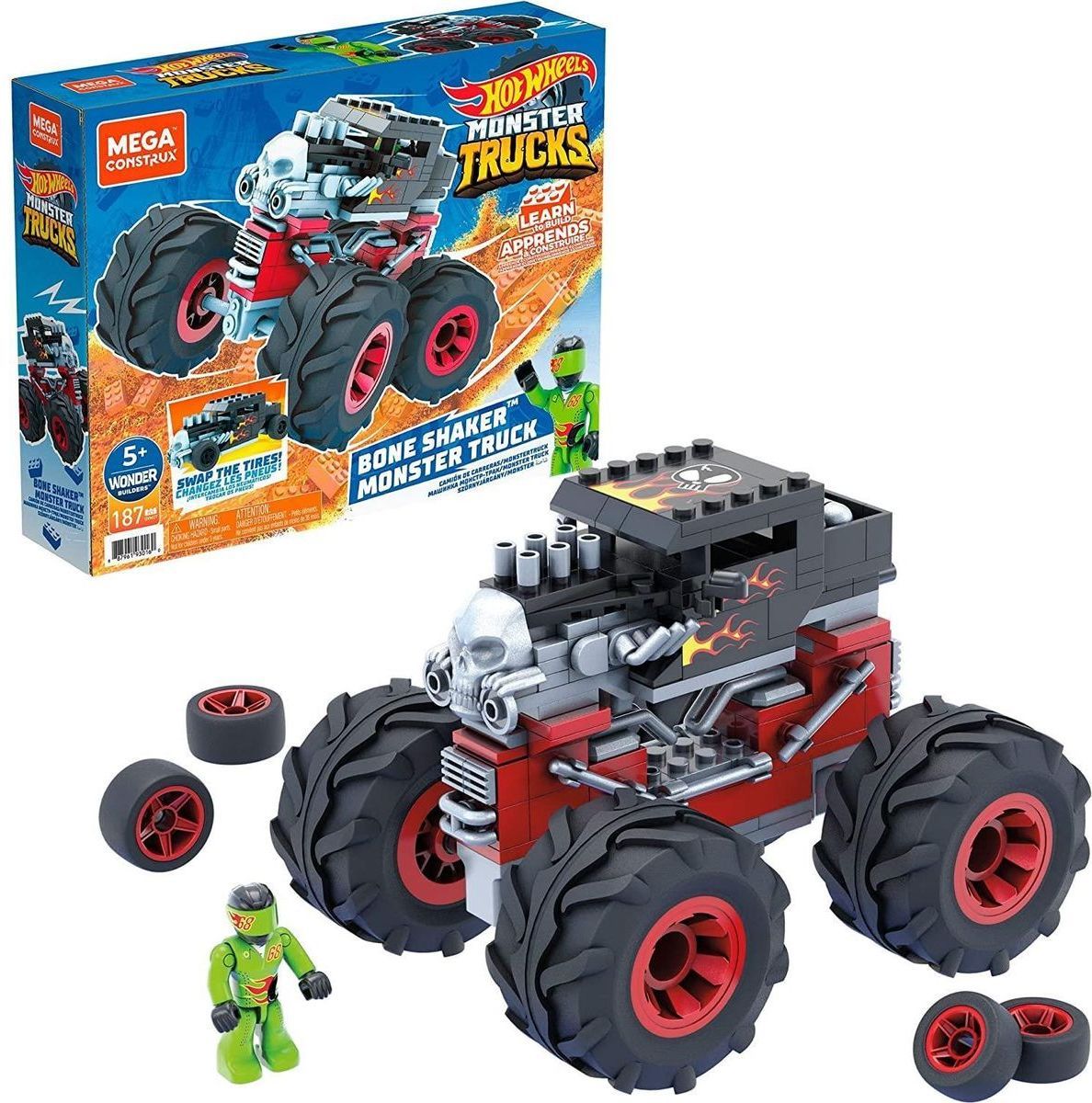 Mega Construx Hot Wheels Monster trucks Bone Shaker - obrázek 1