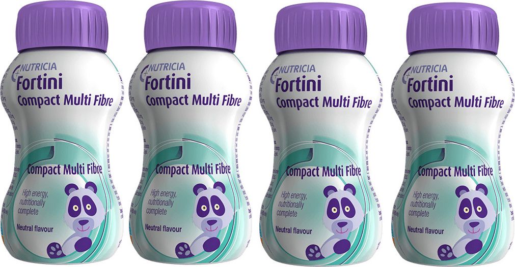 Fortini Compact Pro děti s vlákninou Neutral 4x125 ml - obrázek 1