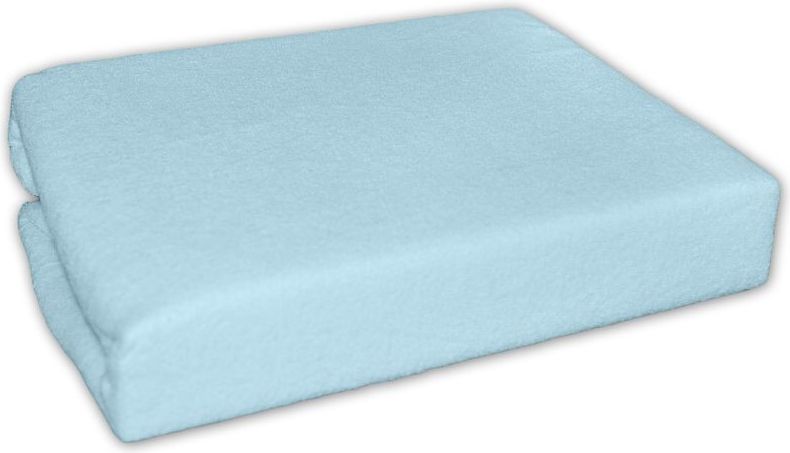 Froté prostěradlo do postele MODRÉ - 160x70 - obrázek 1