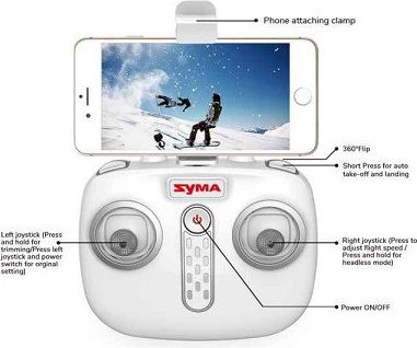 Syma X15W bílá, FPV, HD kamera, 6axis gyro, barometr, LED, 360° otočky, headless mod, RTF - obrázek 6