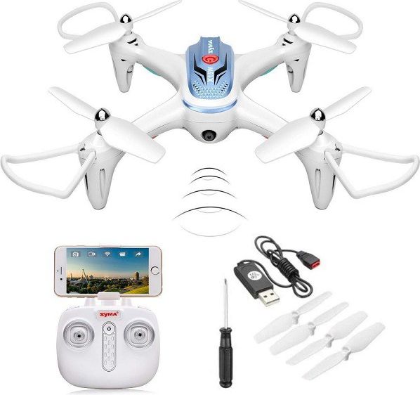 Syma X15W bílá, FPV, HD kamera, 6axis gyro, barometr, LED, 360° otočky, headless mod, RTF - obrázek 7
