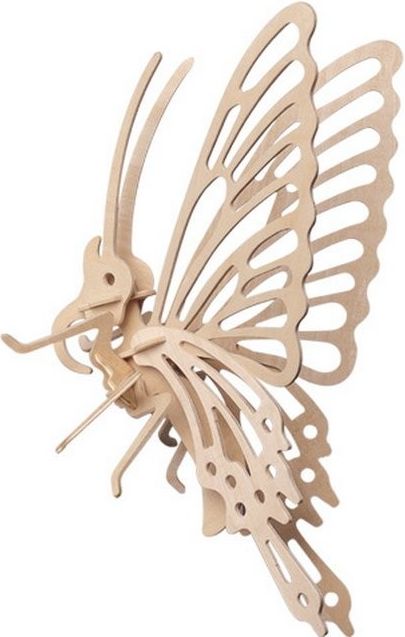 3D Puzzle přírodní - Motýl menší - obrázek 1