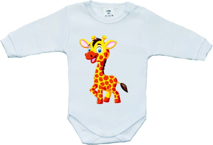 Dětské body Gama Giraffe velikost 50 (Kojenecké body Gama Giraffe vel.50) - obrázek 1