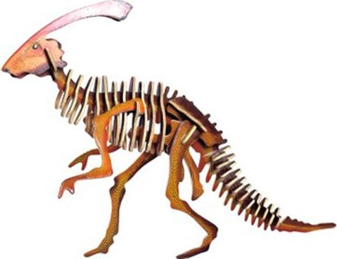 3D Puzzle barevné - Parasaurolophus - obrázek 1