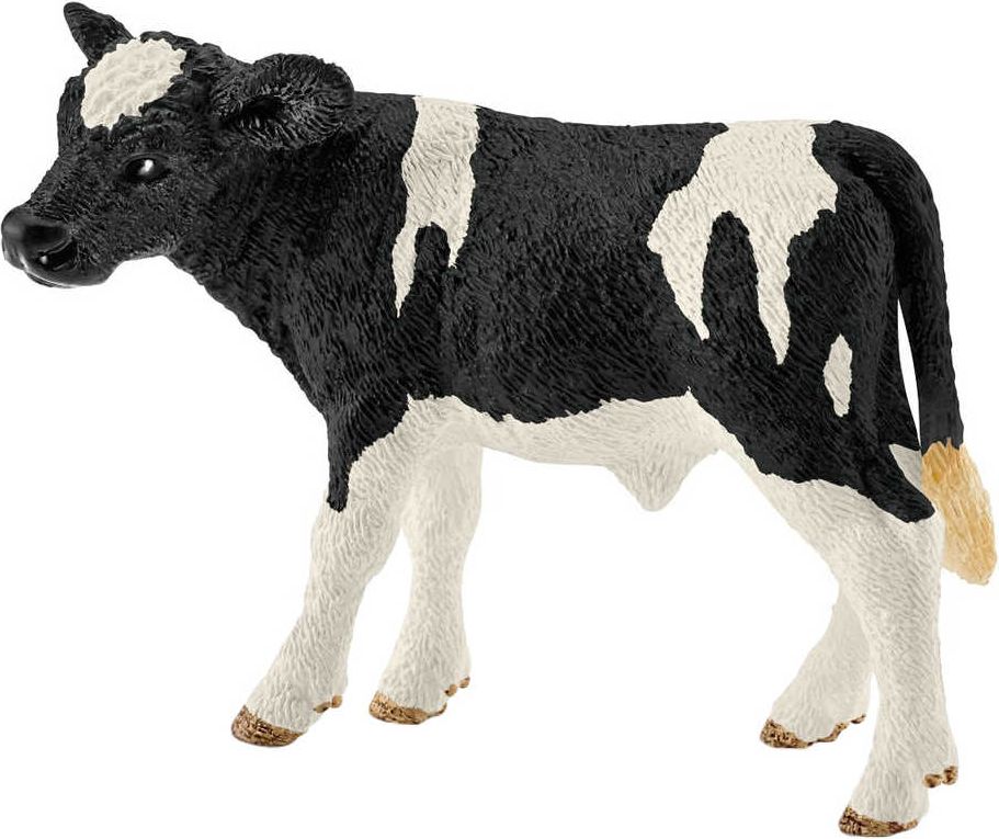 SCHLEICH Holšteinské tele 8cm figurka kráva ručně malovaná plast - obrázek 2