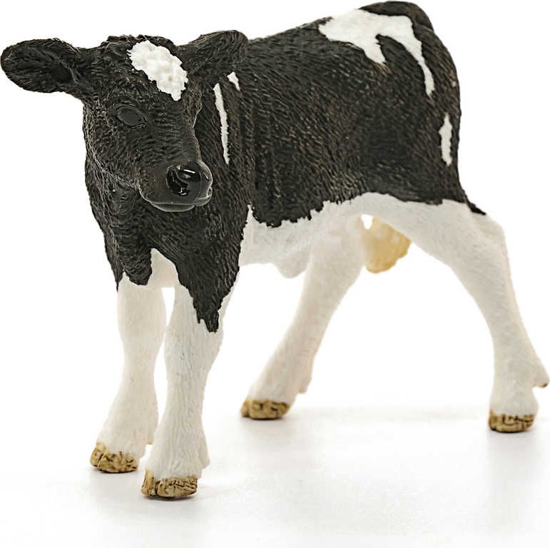 SCHLEICH Holšteinské tele 8cm figurka kráva ručně malovaná plast - obrázek 4