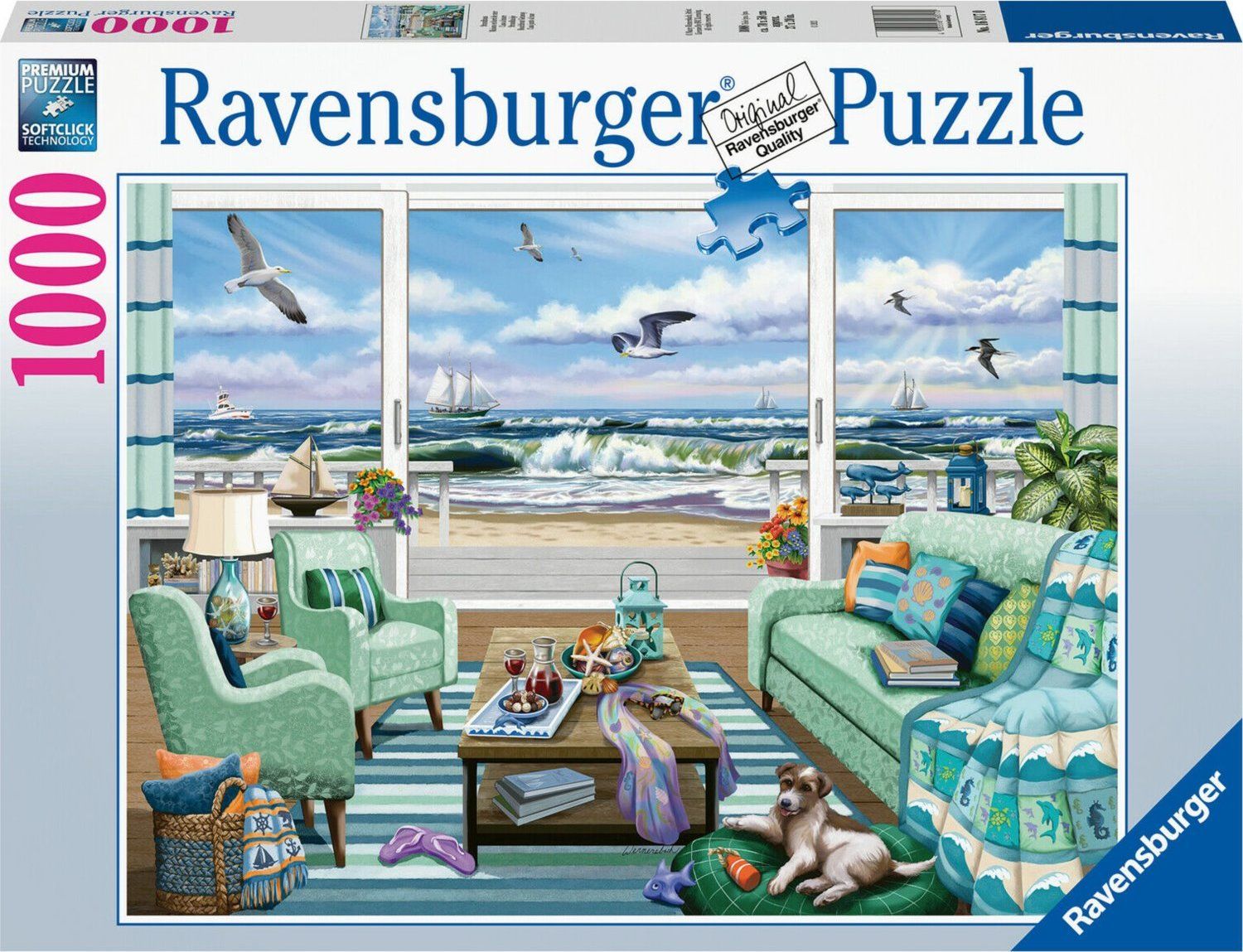 RAVENSBURGER Puzzle Odpočinek na pláži 1000 dílků - obrázek 2