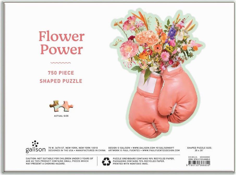 GALISON Tvarové puzzle Síla květin 750 dílků - obrázek 2